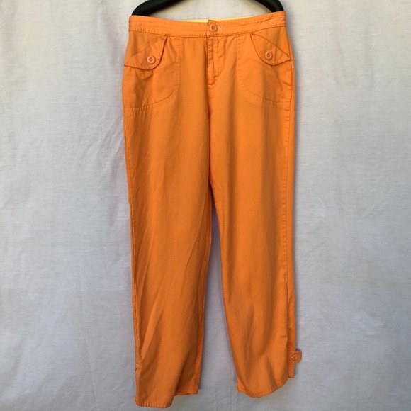 Carolina Blues Women's Pants Size10 Orange - Picture 1 of 8